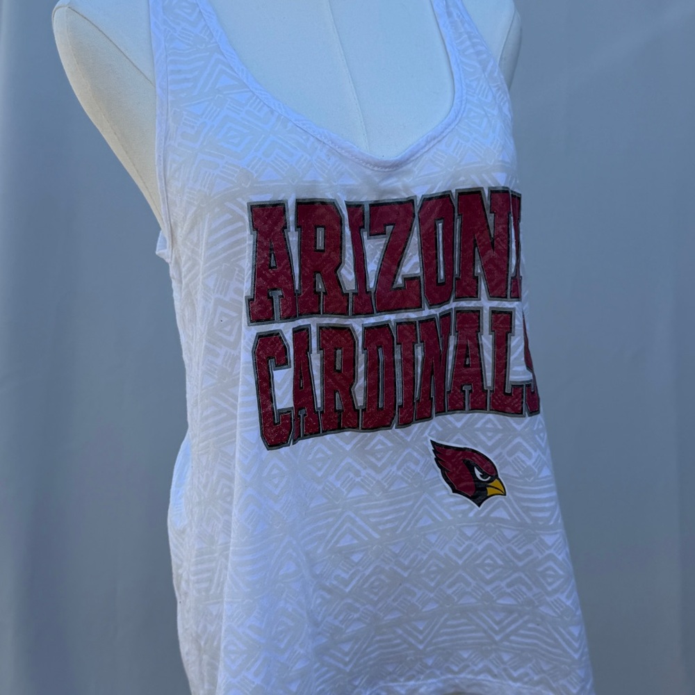 NFL Arizona Cardinals Women's White Tank Top - Picture 9 of 10